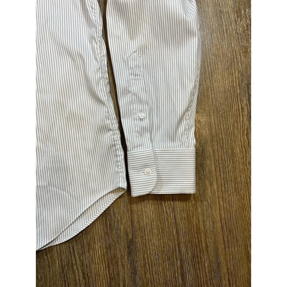 J Crew Mens Oarsman Logo Performance Tech Dress Shirt Shirt XL Classic Fit